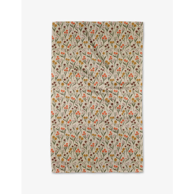 Fall Blossom Tea Towel