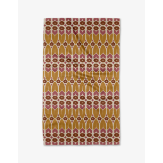 GEOMETRY Autumn Groove Tea Towel