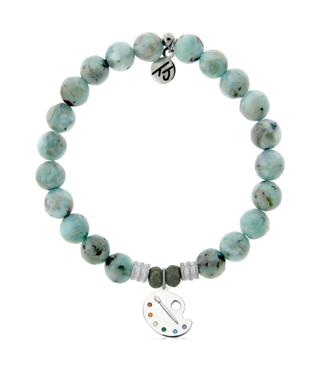Create Bracelet in Larimar & Silver