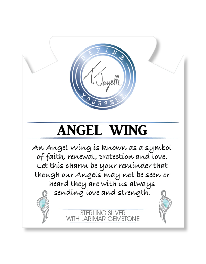 TJAZELLE Larimar Angel Blessings Bracelet in Larimar & Silver