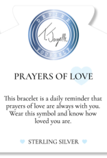 TJAZELLE Prayers of Love Bracelet in White Chalcedony & Silver TJAZELLE Prayers of Love Bracelet in White Chalcedony & Silver