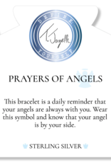 TJAZELLE TJ242733 PRAYERS OF ANGELS BRACELET WHITE CHALCEDONY/SILVER TJAZELLE TJ242733 PRAYERS OF ANGELS BRACELET WHITE CHALCEDONY/SILVER