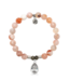 Inner Beauty Bracelet in Sakura Agate & Silver