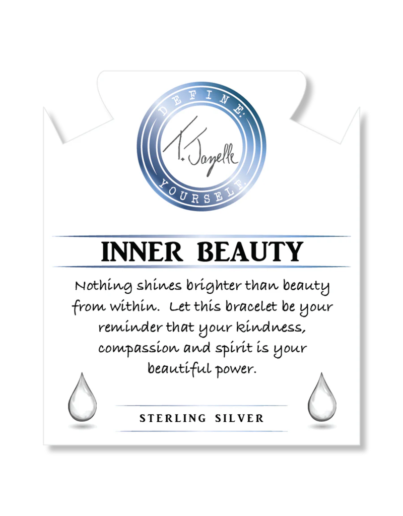 TJAZELLE Inner Beauty Bracelet in Sakura Agate & Silver