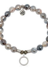 TJAZELLE Good Karma Bracelet in Storm Agate & Silver TJAZELLE Good Karma Bracelet in Storm Agate & Silver