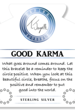 TJAZELLE Good Karma Bracelet in Storm Agate & Silver TJAZELLE Good Karma Bracelet in Storm Agate & Silver