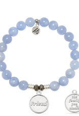 TJAZELLE Friend The Family You Choose Bracelet in Sky Blue Jade & Silver TJAZELLE Friend The Family You Choose Bracelet in Sky Blue Jade & Silver