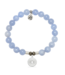 Prayers of Strength Bracelet in Sky Blue Jade & Silver