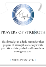 TJAZELLE Prayers of Strength Bracelet in Sky Blue Jade & Silver TJAZELLE Prayers of Strength Bracelet in Sky Blue Jade & Silver