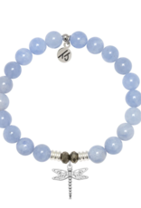 TJAZELLE Dragonfly Bracelet in Sky Blue Jade & Silver TJAZELLE Dragonfly Bracelet in Sky Blue Jade & Silver