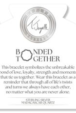 TJAZELLE Bonded Together Bracelet in Madagascar Quartz & Silver