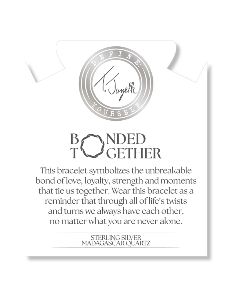 TJAZELLE Bonded Together Bracelet in Madagascar Quartz & Silver