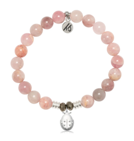 TJAZELLE Ladybug Bracelet in Madagascar & Silver