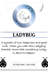 TJAZELLE Ladybug Bracelet in Madagascar & Silver