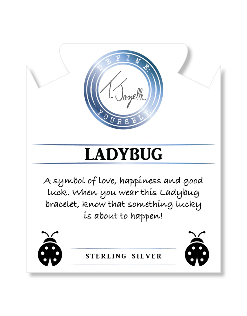 TJAZELLE Ladybug Bracelet in Madagascar & Silver