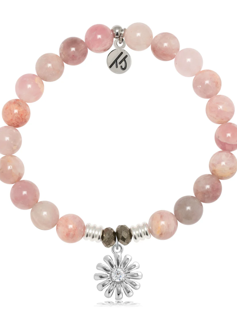 TJAZELLE Daisy Bracelet in Madagascar Quartz & Silver
