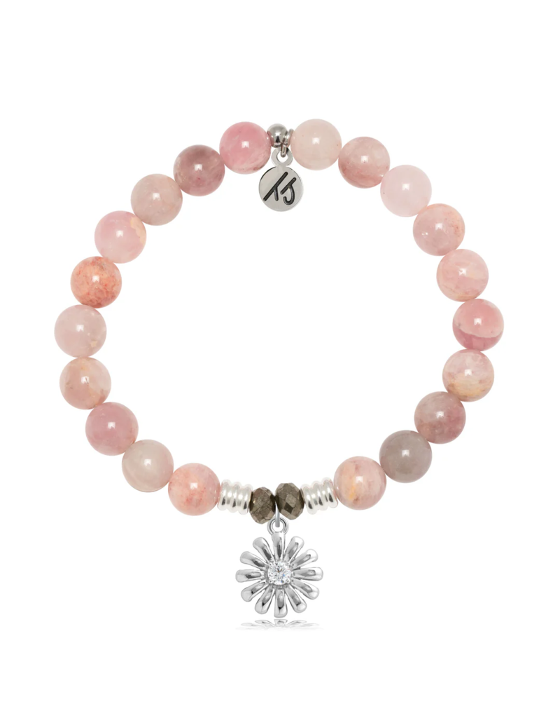 TJAZELLE Daisy Bracelet in Madagascar Quartz & Silver