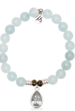 TJAZELLE Inner Beauty Bracelet in Blue Aquamarine & Silver TJAZELLE Inner Beauty Bracelet in Blue Aquamarine & Silver