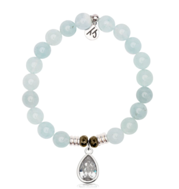 TJAZELLE Inner Beauty Bracelet in Blue Aquamarine & Silver