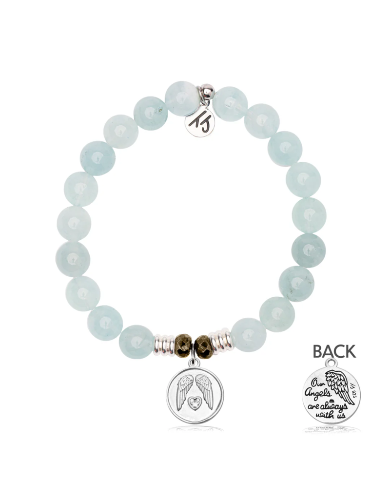 TJAZELLE Guardian Bracelet in Blue Aquamarine & Silver