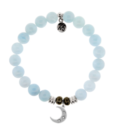 TJAZELLE Friendship Stars Bracelet in Blue Aquamarine & Silver