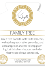 TJAZELLE Family Tree Bracelet in Australian Agate & Gold TJAZELLE Family Tree Bracelet in Australian Agate & Gold