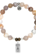 TJAZELLE New Beginnings Bracelet in Australian Agate & Silver TJAZELLE New Beginnings Bracelet in Australian Agate & Silver