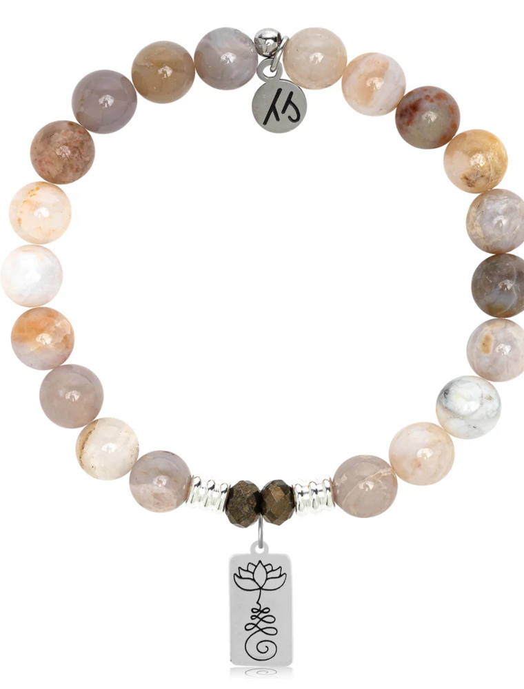TJAZELLE New Beginnings Bracelet in Australian Agate & Silver