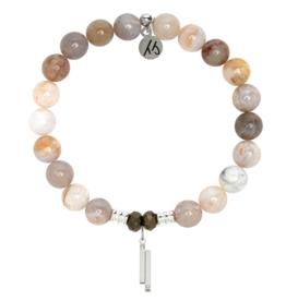 TJAZELLE Stand By Me Bracelet in Australian Agate & Silver
