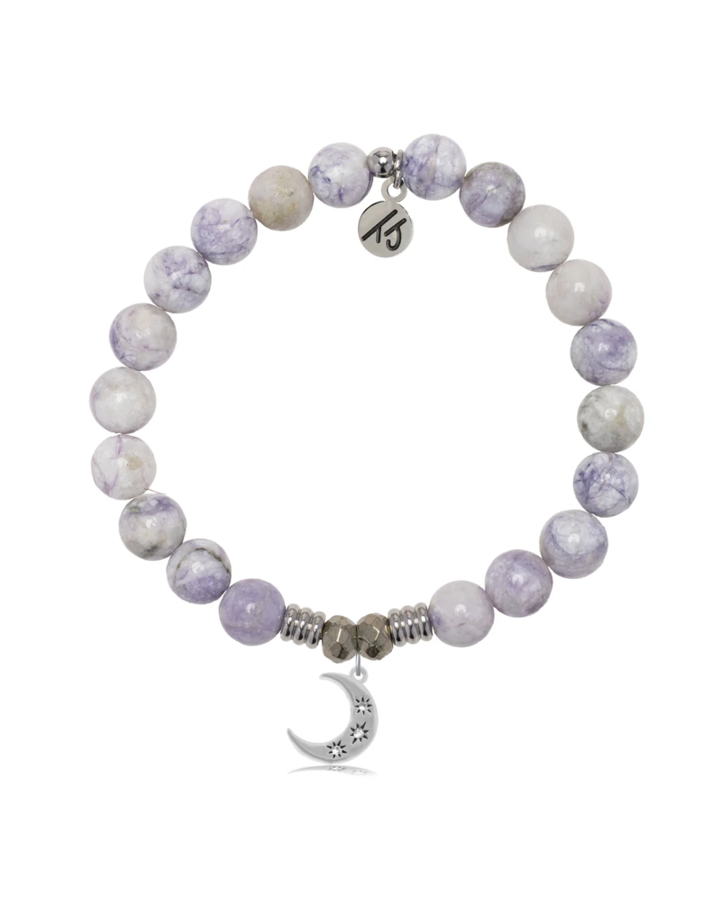 TJAZELLE Friendship Stars Bracelet in Purple Turquoise & Silver