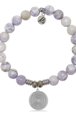 TJAZELLE Family Circle Bracelet in Purple Turquoise & Silver TJAZELLE Family Circle Bracelet in Purple Turquoise & Silver