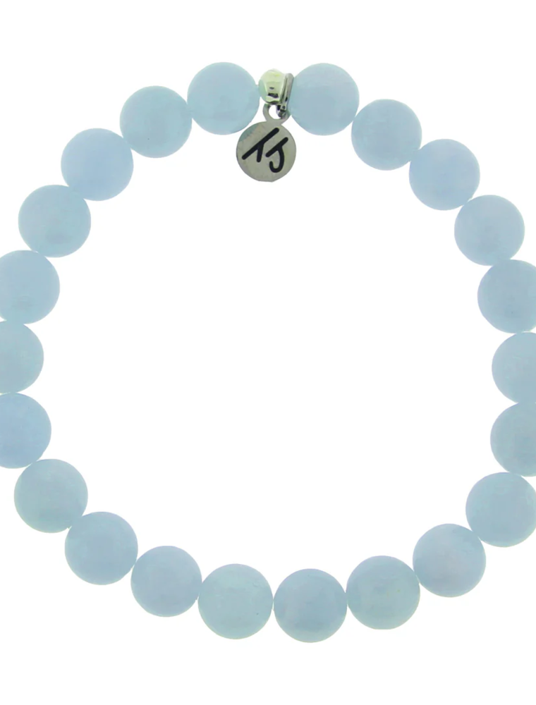 TJAZELLE Mystic Bracelet in Blue Aquamarine & Silver