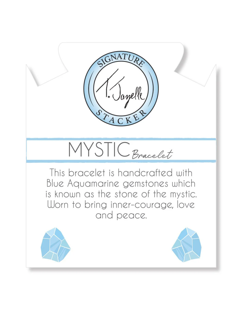 TJAZELLE Mystic Bracelet in Blue Aquamarine & Silver