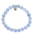 Fortune Stacker Bracelet in Sky Blue Jade & Silver