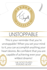 TJAZELLE Unstoppable Bracelet in Aqua Fire Agate & Gold TJAZELLE Unstoppable Bracelet in Aqua Fire Agate & Gold