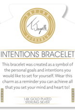 TJAZELLE Intentions Bracelet in Aqua Fire Agate & Gold TJAZELLE Intentions Bracelet in Aqua Fire Agate & Gold