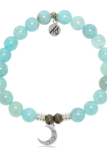 TJAZELLE Friendship Stars Bracelet in Aqua Fire Agate & Silver TJAZELLE Friendship Stars Bracelet in Aqua Fire Agate & Silver