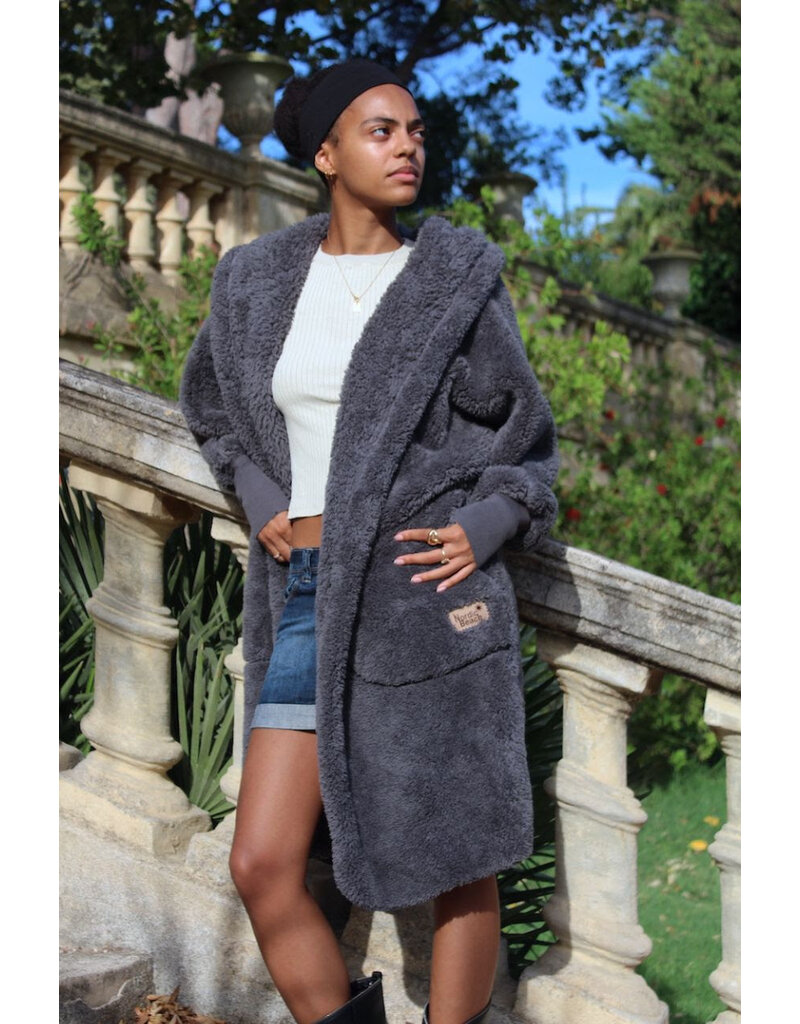 NORDIC BEACH Long Body Wrap in Koala Grey