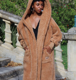 NORDIC BEACH Long Body Wrap in Cafe Latte