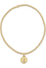 ENEWTON DESIGN Classic 2mm Bead Bracelet - Small Gold Initial Disc