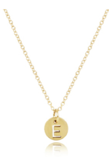ENEWTON DESIGN Gold 16" Necklace - Small Gold Initial Disc