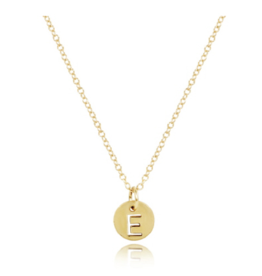 ENEWTON DESIGN Gold 16" Necklace - Small Gold Initial Disc