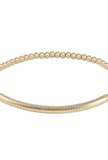 ENEWTON DESIGN Classic Gold 3mm Bead Bracelet - Gold Textured Bliss Bar