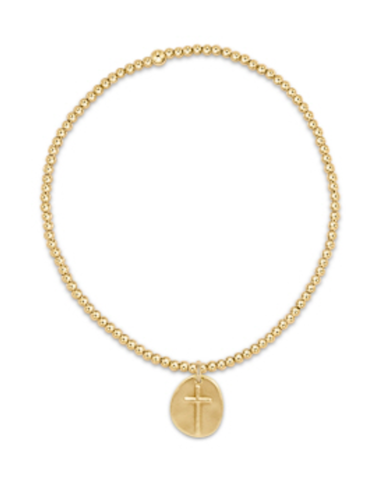 ENEWTON DESIGN Classic Gold 2mm Bead Bracelet - Gold Inspire Small Charm