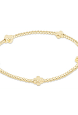 ENEWTON DESIGN Signature Cross Pattern 2mm Bead Bracelet - Gold ENEWTON DESIGN Signature Cross Pattern 2mm Bead Bracelet - Gold