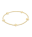 ENEWTON DESIGN Signature Cross Pattern 2mm Bead Bracelet - Gold