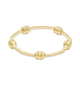ENEWTON DESIGN Admire Pattern 3mm Bead Bracelet - Gold