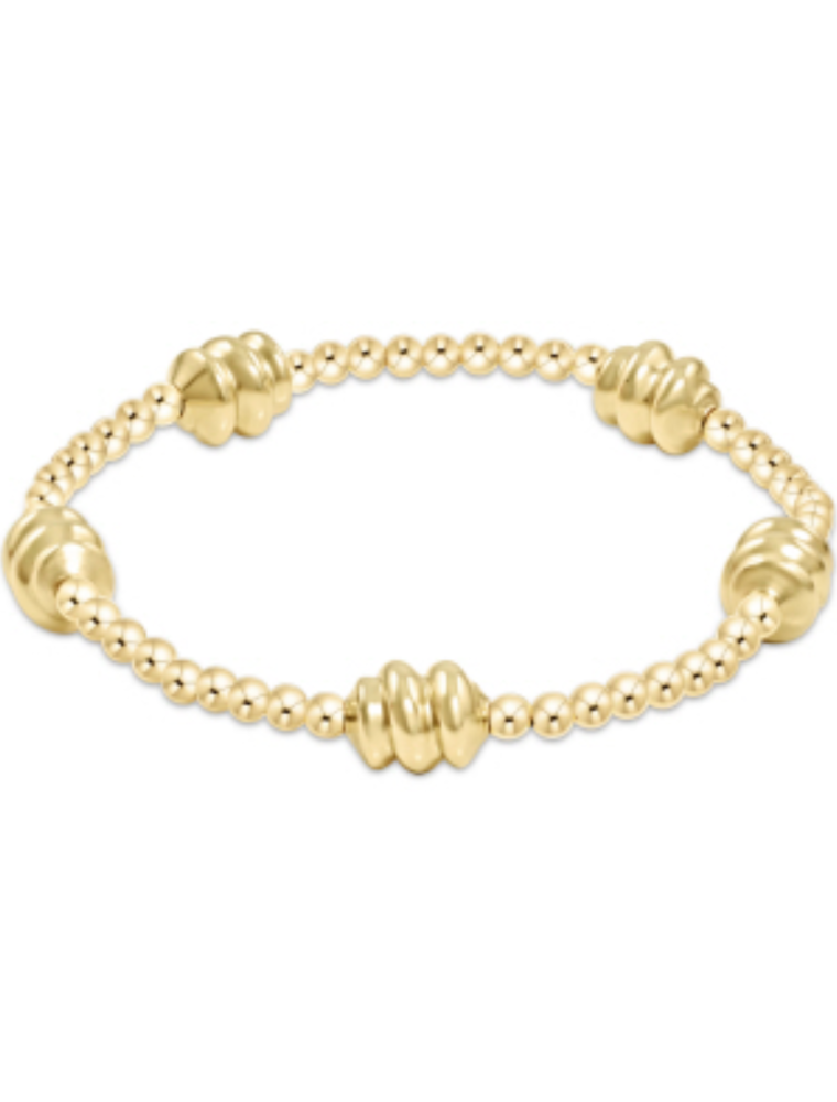 ENEWTON DESIGN Admire Pattern 3mm Bead Bracelet - Gold