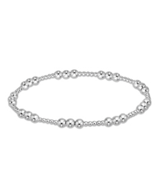 ENEWTON DESIGN Classic Joy Pattern 4mm Bead Bracelet - Silver