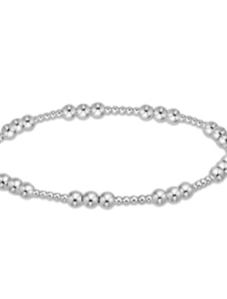 ENEWTON DESIGN Classic Joy Pattern 4mm Bead Bracelet - Silver